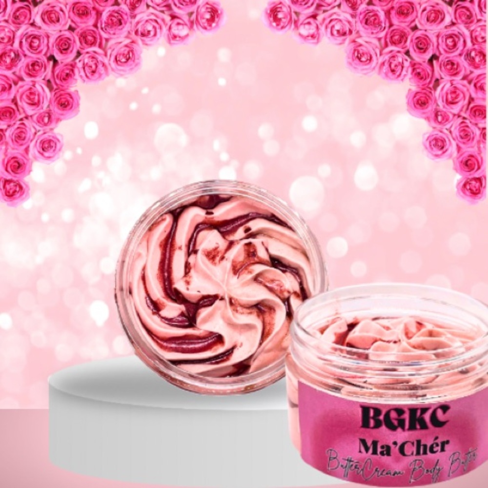 BGKC Ma'Chér Swirl Butter Cream Body Butter - Pink and Cream